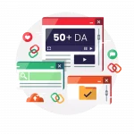 50+ DA Backlinks – Dofollow
