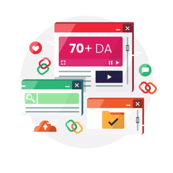 70+ DA Backlinks - Dofollow